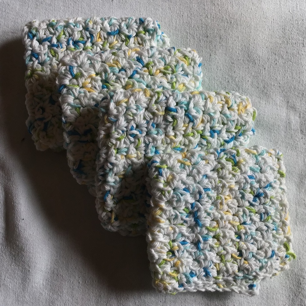 Dish Clothes- set of 4, hand crocheted